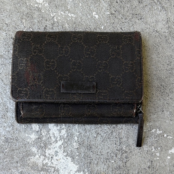 Gucci vintage denim wallet - Picture 1 of 10